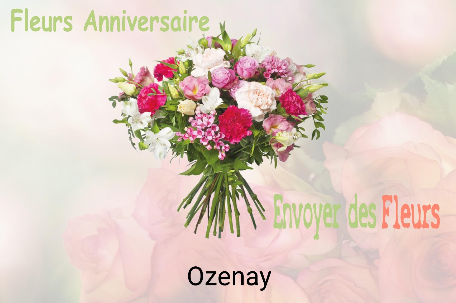 Bouquet de fleurs d’anniversaire livré à Ozenay