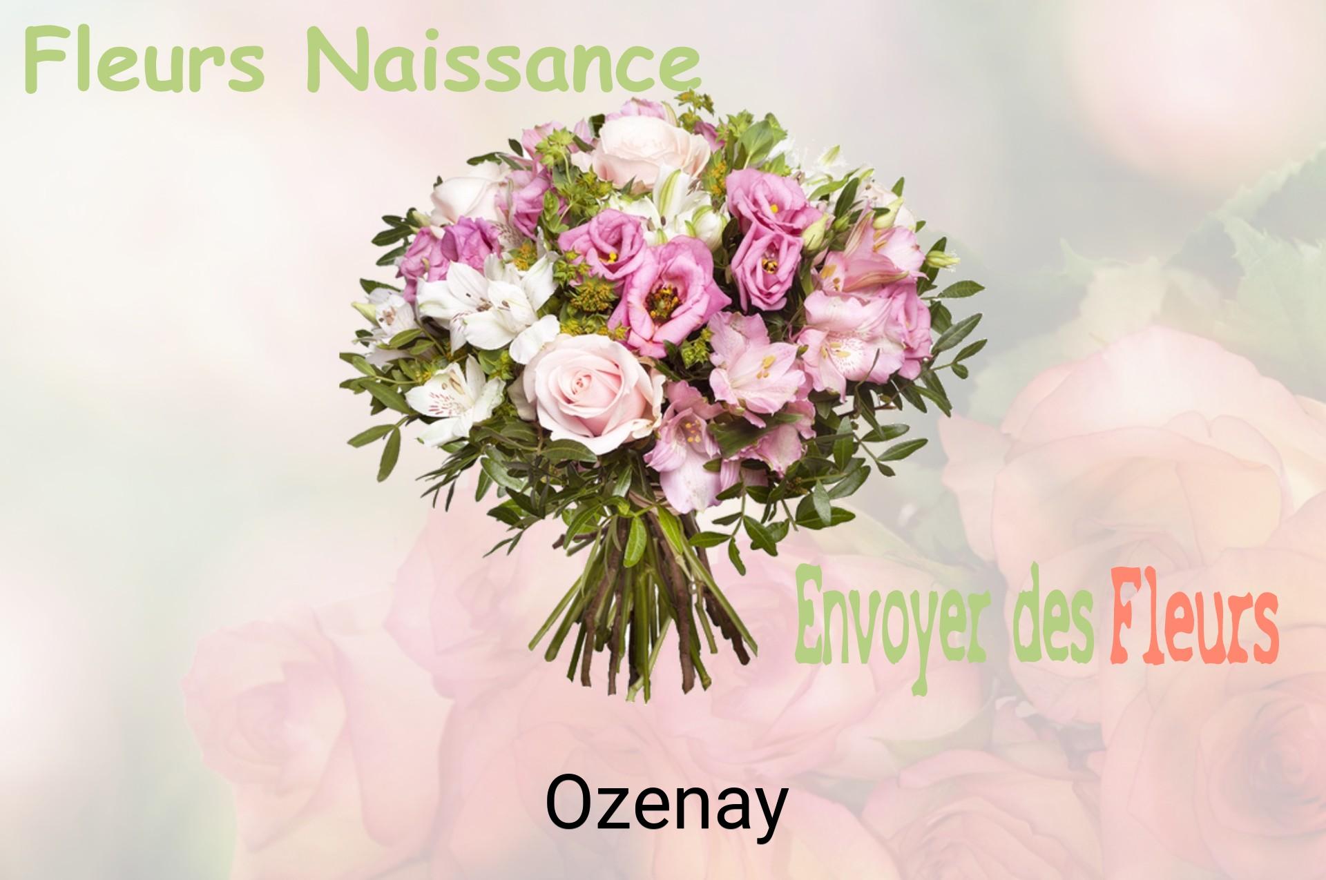Bouquet de fleurs de naissance livré à Ozenay